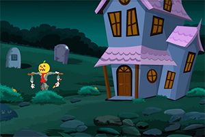 万圣节南瓜稻草人逃脱