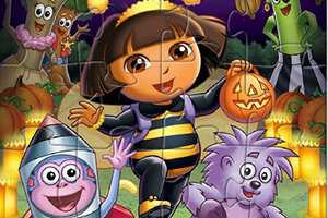 朵拉万圣节拼图
