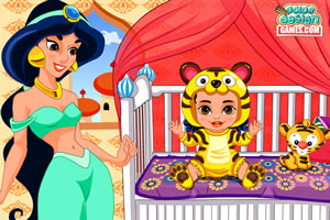 照顾茉莉公主的宝宝