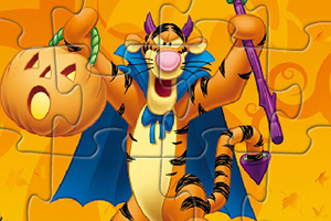 跳跳虎万圣节拼图