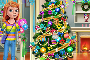 莱利布置圣诞树