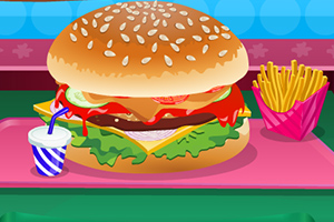 制作美味汉堡包