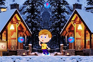 寂寞的小男孩逃脱