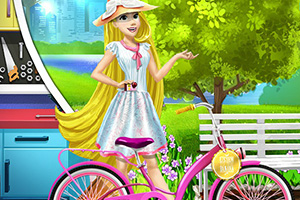 长发公主买自行车
