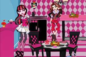 怪物高打扫餐厅