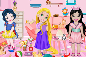 小公主整理玩具房