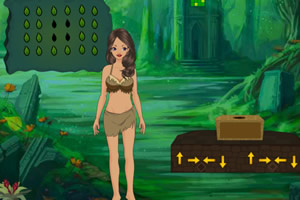 女孩泰山逃离森林