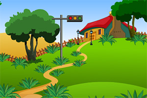 男孩逃出花园小屋