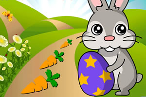 复活节兔子胡萝卜大收集