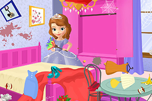 索菲亚打扫屋子