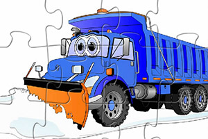 犁型铲雪卡车拼图