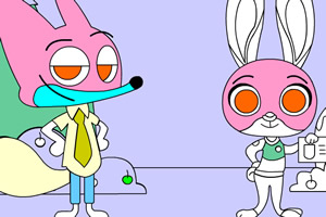 疯狂动物城填色