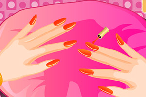 超级芭比做指甲