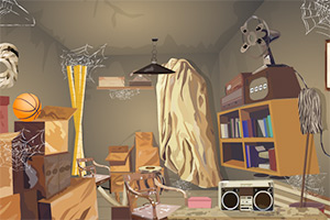 逃出破旧储藏室