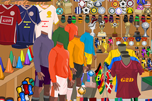 足球储存室找物品