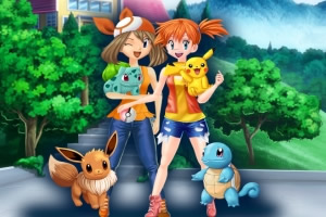 宠物小精灵女孩装扮