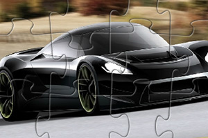 黑色概念车拼图