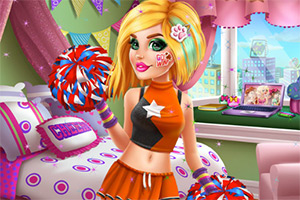 奥德利的拉拉队装扮