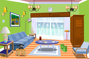 翠绿色的房间逃脱