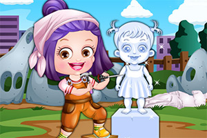 可爱宝贝当冰匠