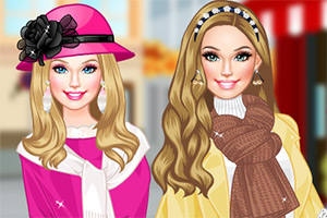 时尚的围巾装扮