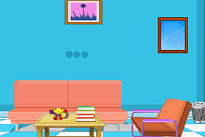 逃离舒适的蓝色房间