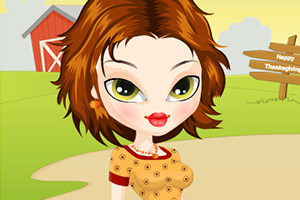 女孩感恩节的换装