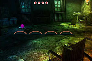 逃离漆黑废弃的房间