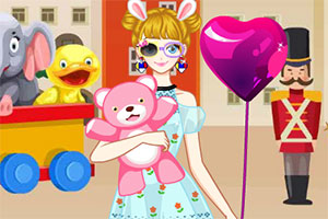 喜欢玩具的女孩