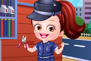 可爱宝贝电工装