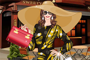 时尚的城市女孩