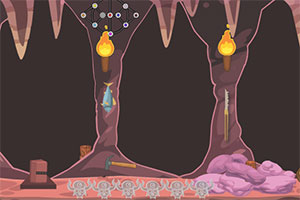 逃离危险的山洞