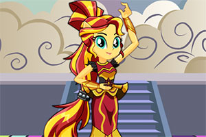 日落微光下的舞者