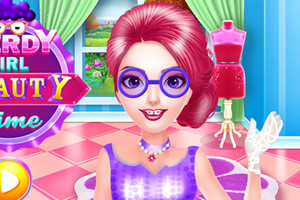 书呆子女孩美丽时间