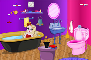 苹果女孩装饰浴室