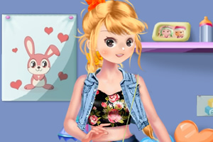 漂亮妈妈布置房间