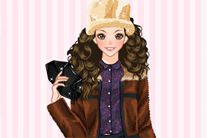 北美女孩的冬季装