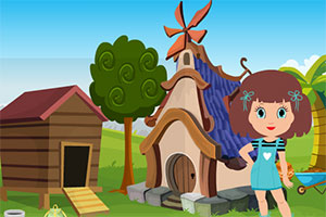 救援年轻现代女孩