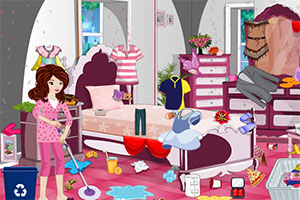 可爱公主卧室清洁