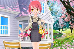 小萌妹的甜美装扮