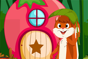 救援顽皮的松鼠