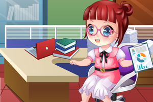 可爱女孩当管家