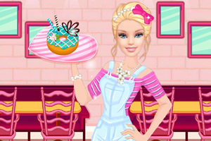 粉红芭比的甜品店