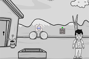 救援饥饿的男孩