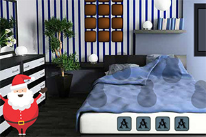 救援可爱的圣诞男孩