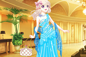 漂亮女孩的闪亮亮礼服