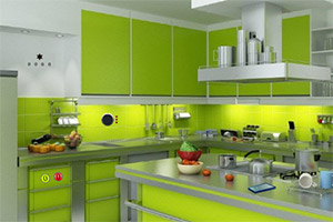 逃离整洁的厨房