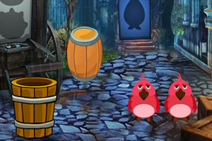 可爱中国羊逃走