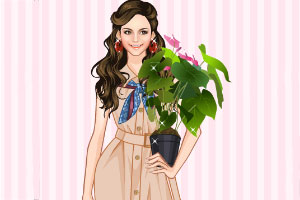 丽娜的气质装扮