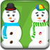 可爱的雪人饼干